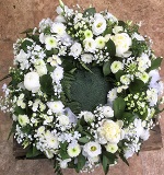 White Wreath funerals Flowers